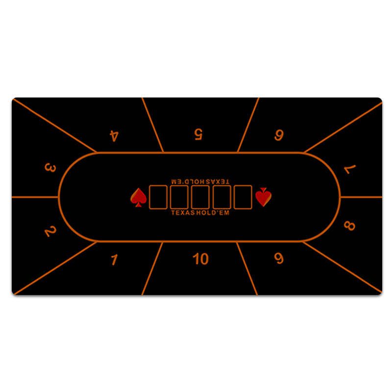 Texas Poker Tablecloth Thickened Overlock Rubber Desk Mat